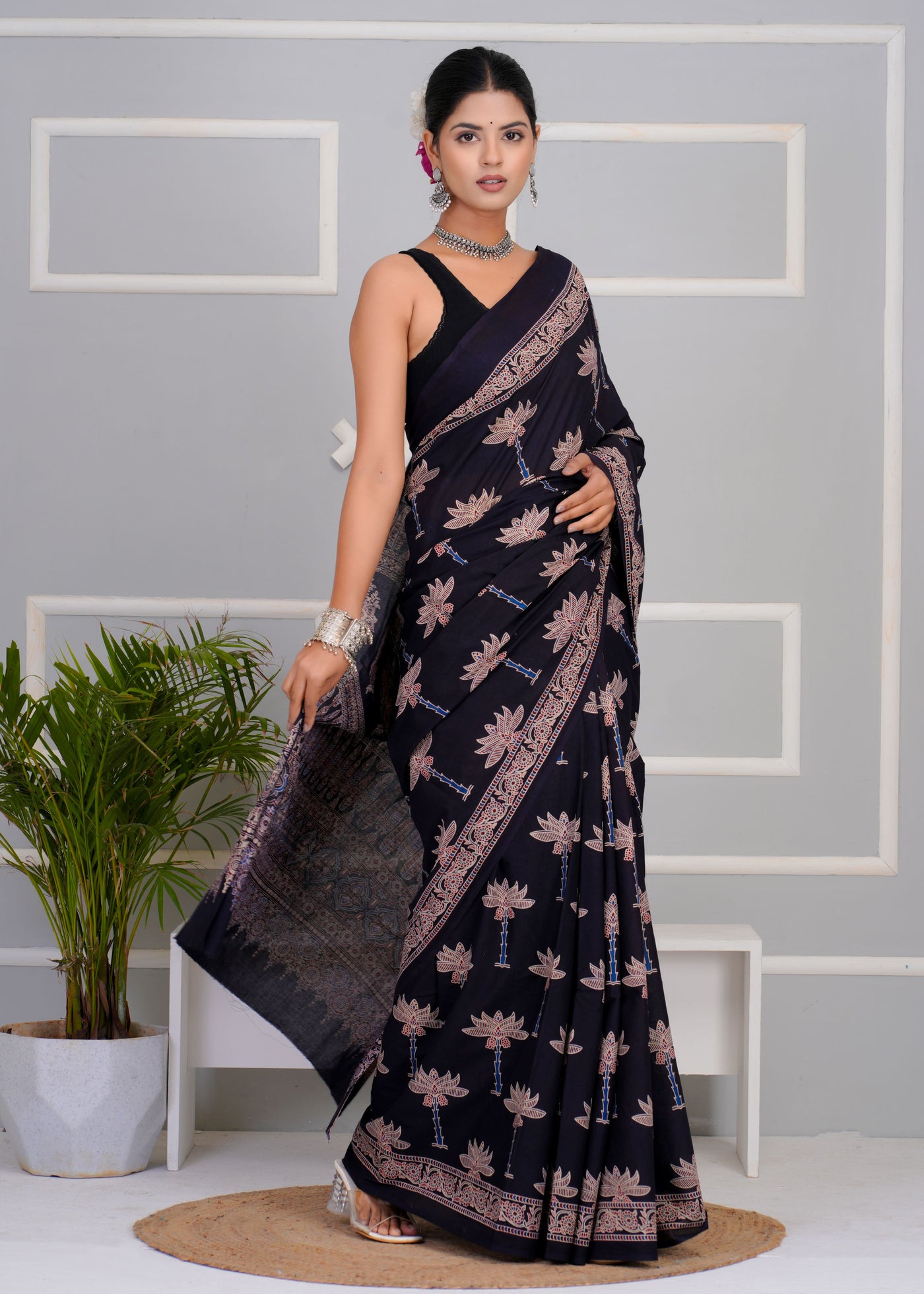 Premium Cotton Saree with Blouse Piece ( CS0206 )