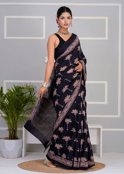 Premium Cotton Saree with Blouse Piece ( CS0206 )