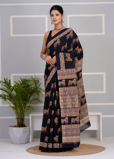 Premium Cotton Saree with Blouse Piece ( CS0201 )