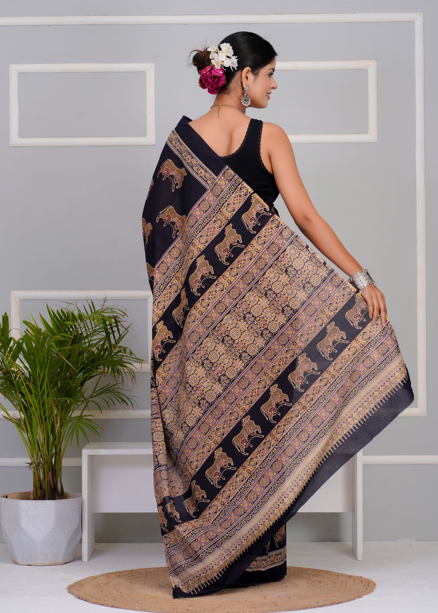Premium Cotton Saree with Blouse Piece ( CS0201 )