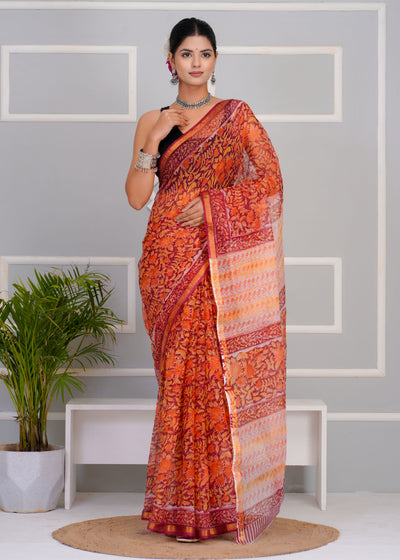 Kota Doria Saree ( KT0309 )