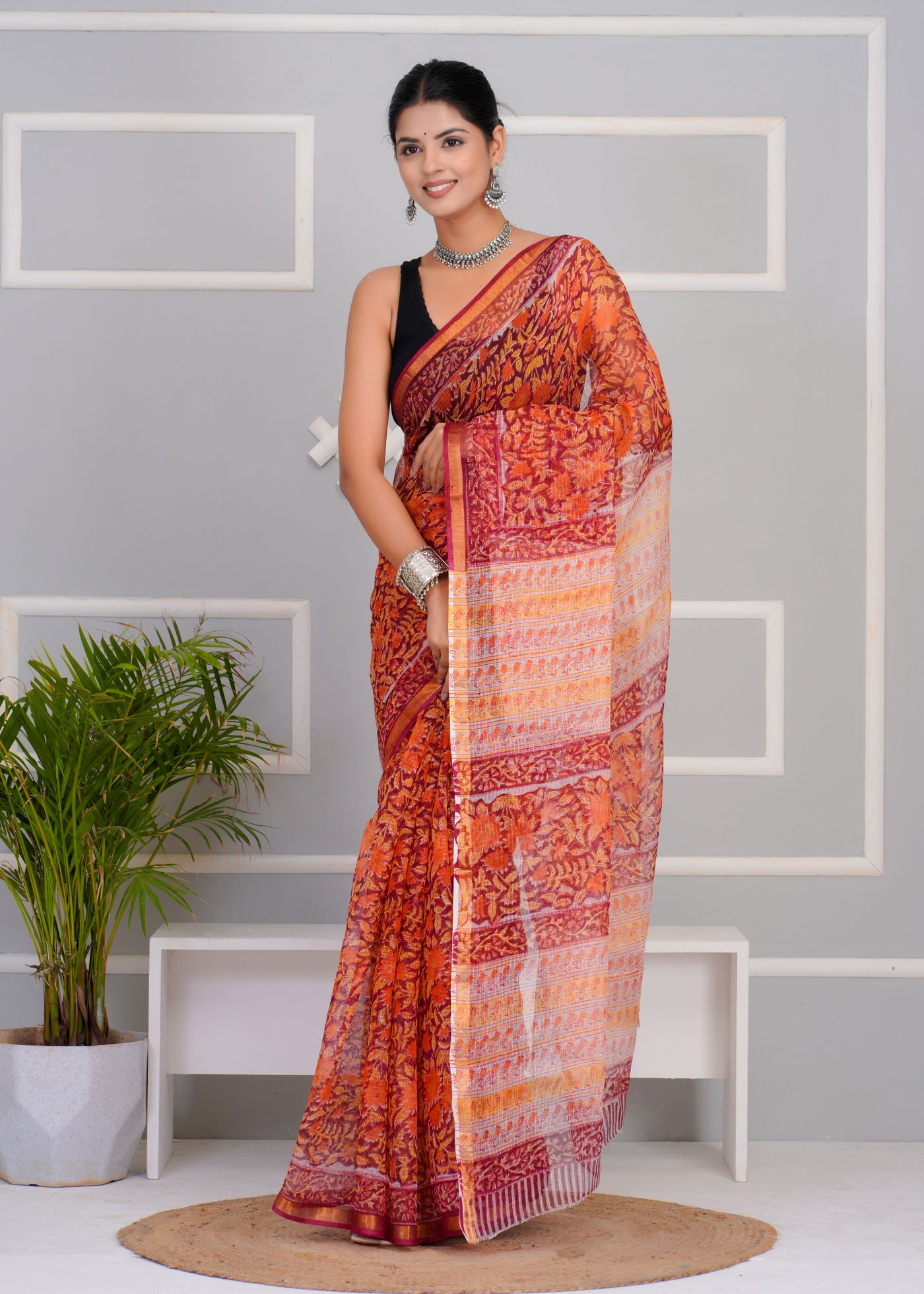 Kota Doria Saree ( KT0309 )