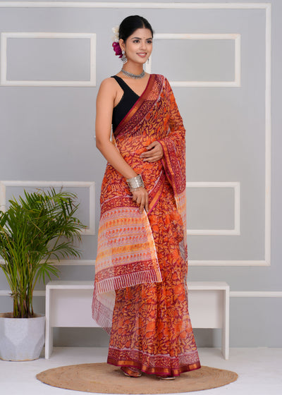 Kota Doria Saree ( KT0309 )