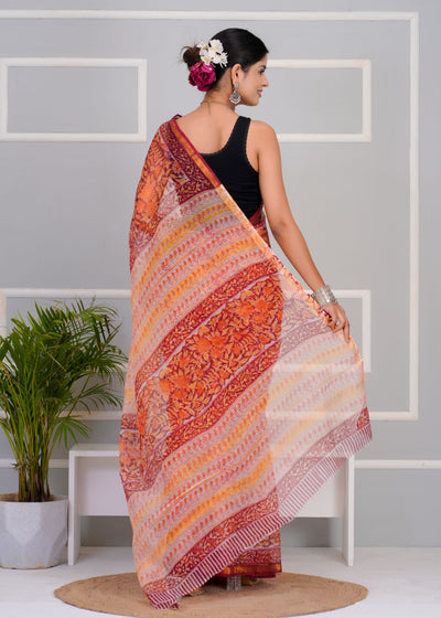 Kota Doria Saree ( KT0309 )