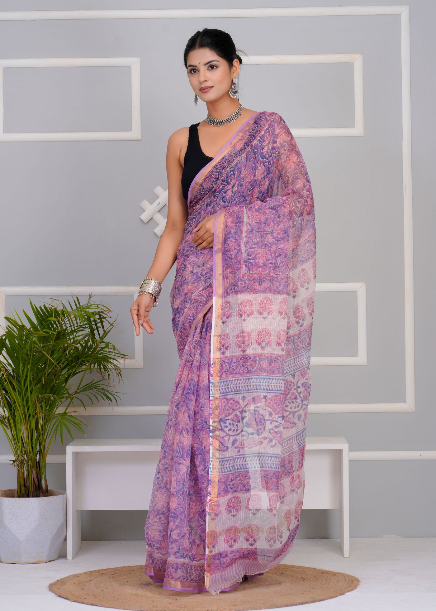 Kota Doria Saree ( KT0308 )
