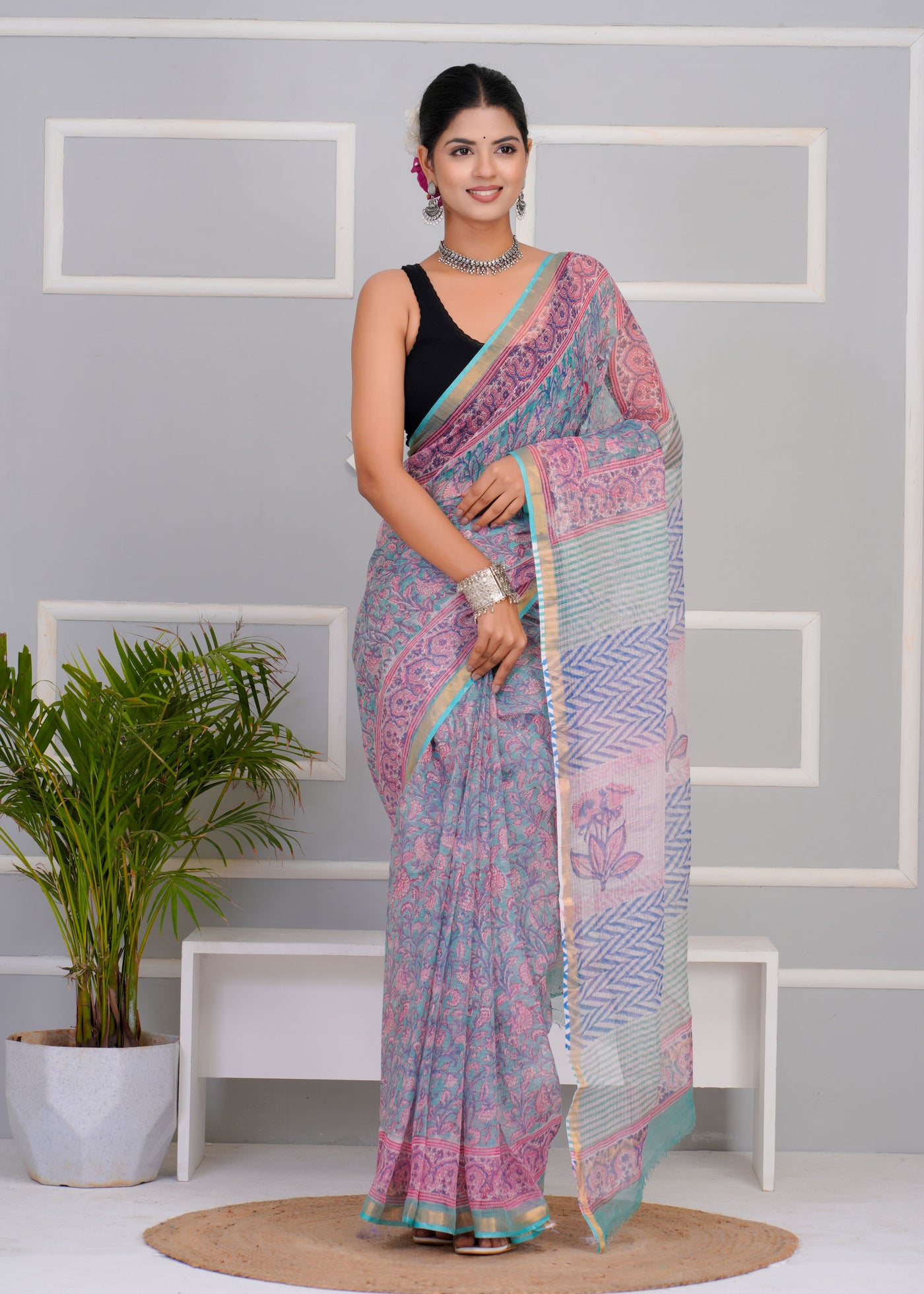 Kota Doria Saree ( KT0305 )