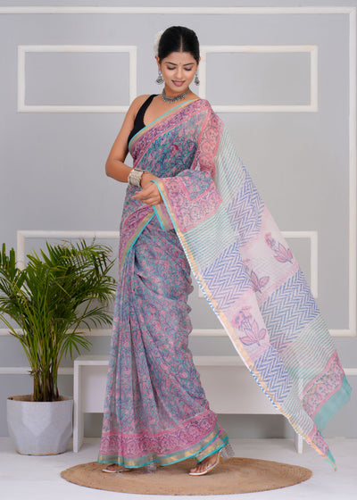 Kota Doria Saree ( KT0305 )