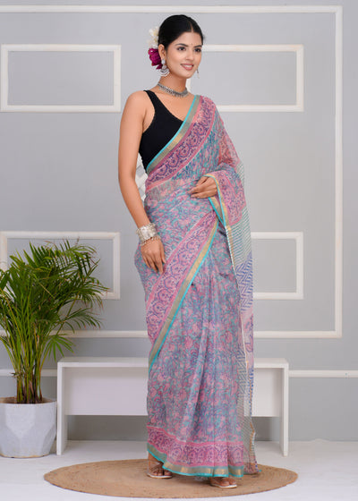 Kota Doria Saree ( KT0305 )