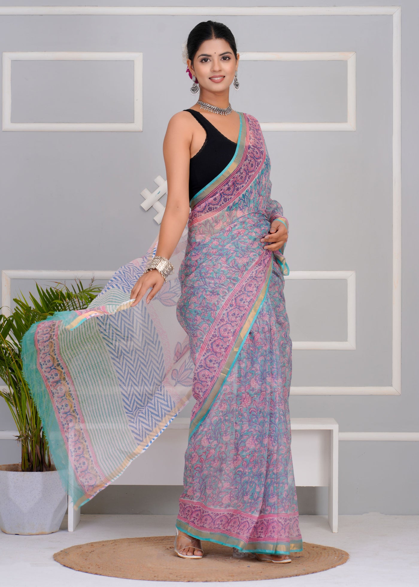 Kota Doria Saree ( KT0305 )