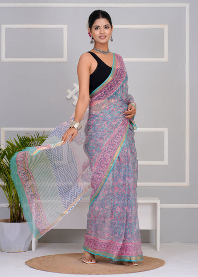 Kota Doria Saree ( KT0305 )