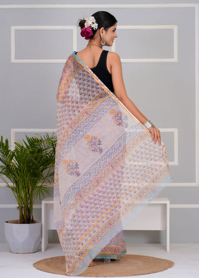 Kota Doria Saree ( KT0302 )