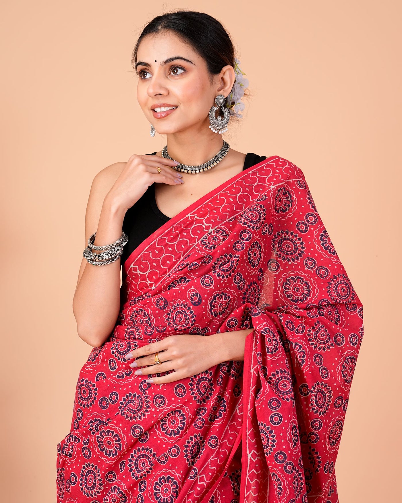 Premium Cotton Saree with Blouse Piece ( CS0237 )