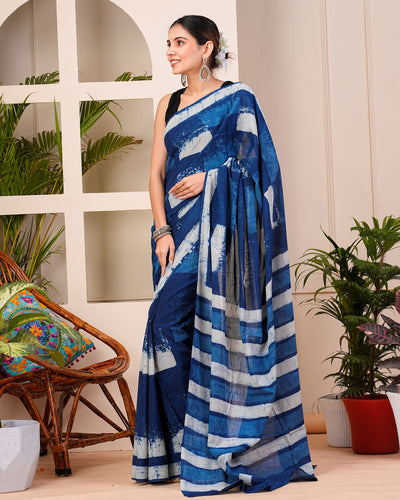 Premium Cotton Saree with Blouse Piece ( CS0209 )