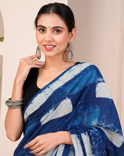 Premium Cotton Saree with Blouse Piece ( CS0209 )