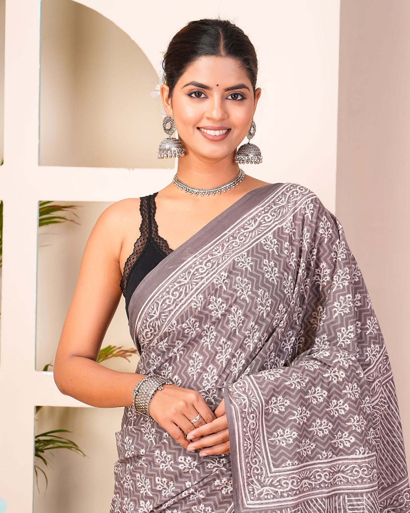 Premium Cotton Saree with Blouse Piece ( CS0402 )