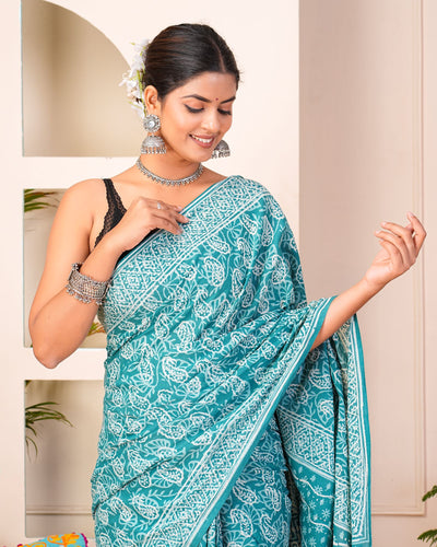 Premium Cotton Saree with Blouse Piece ( CS0413 )