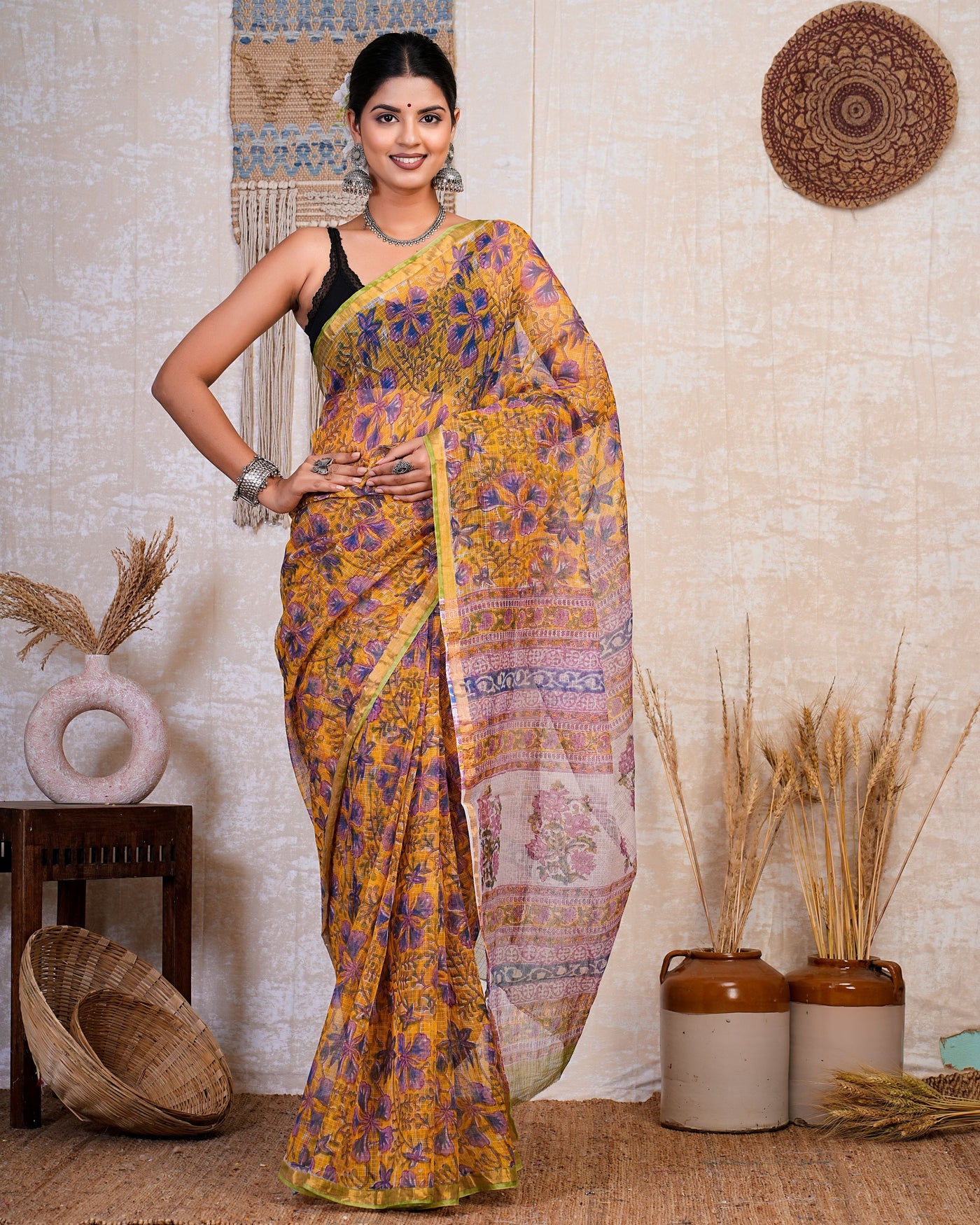 Kota Doria Saree ( KT0514 )
