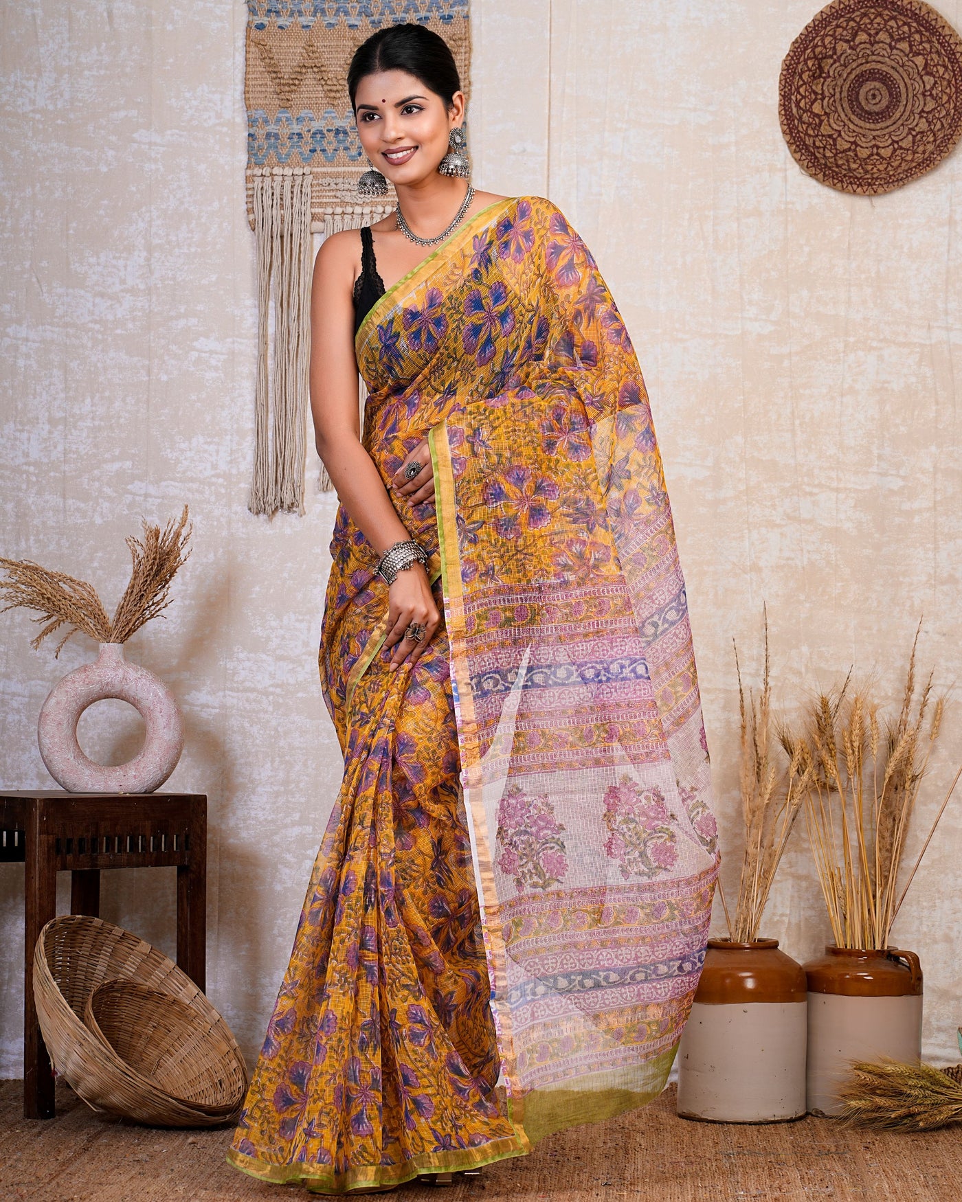 Kota Doria Saree ( KT0514 )