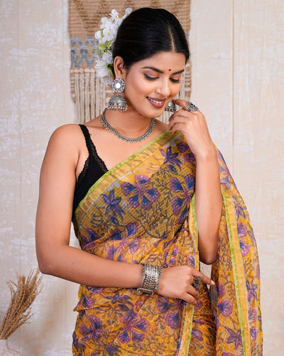 Kota Doria Saree ( KT0514 )