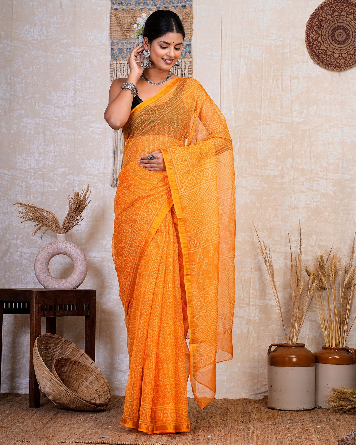 Kota Doria Saree ( KT0526 )