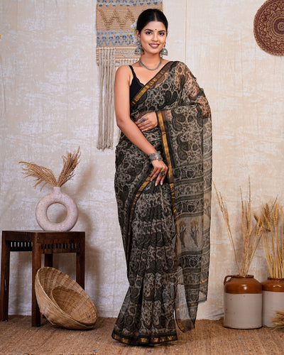 Kota Doria Saree ( KT0528 )