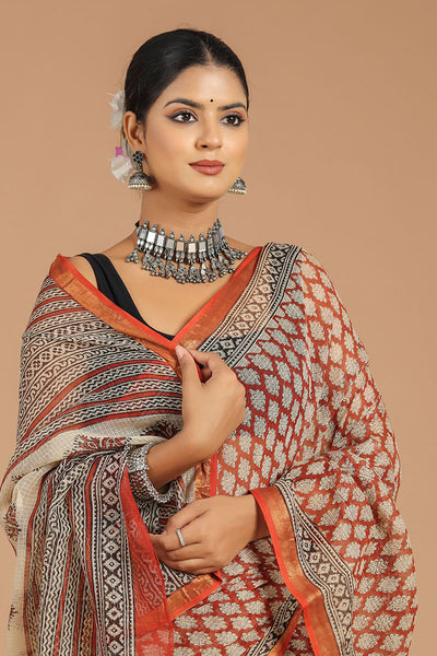 Premium Handwoven Kota Doria Saree ( KT1401 )