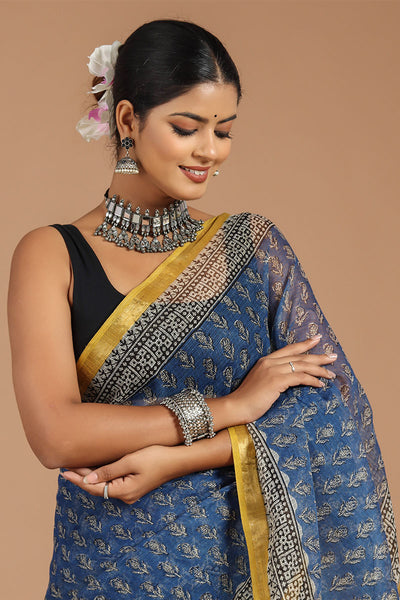 Premium Handwoven Kota Doria Saree ( KT1404 )