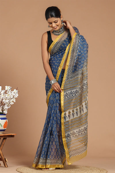 Premium Handwoven Kota Doria Saree ( KT1404 )