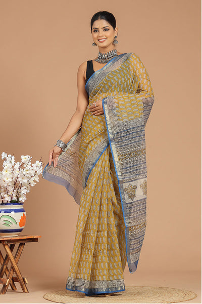 Premium Handwoven Kota Doria Saree ( KT1405 )
