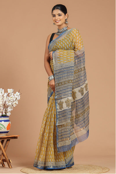 Premium Handwoven Kota Doria Saree ( KT1405 )