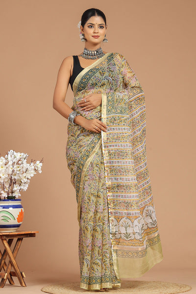 Premium Handwoven Kota Doria Saree ( KT1415 )