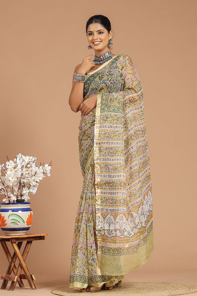 Premium Handwoven Kota Doria Saree ( KT1415 )