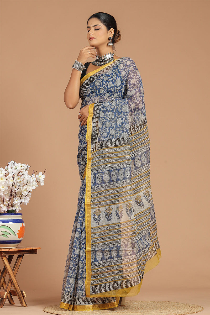 Premium Handwoven Kota Doria Saree ( KT1417 )