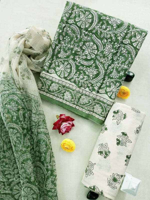 Cotton Suit Set with Kota Doria Dupatta ( CK8239 )