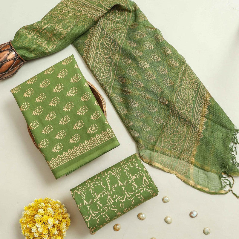 Cotton Suit Set with Kota Doria Dupatta ( CK8150 )