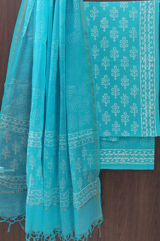 Cotton Suit Set with Kota Doria Dupatta ( CK10602)