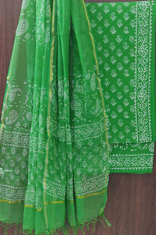 Cotton Suit Set with Kota Doria Dupatta ( CK10603)