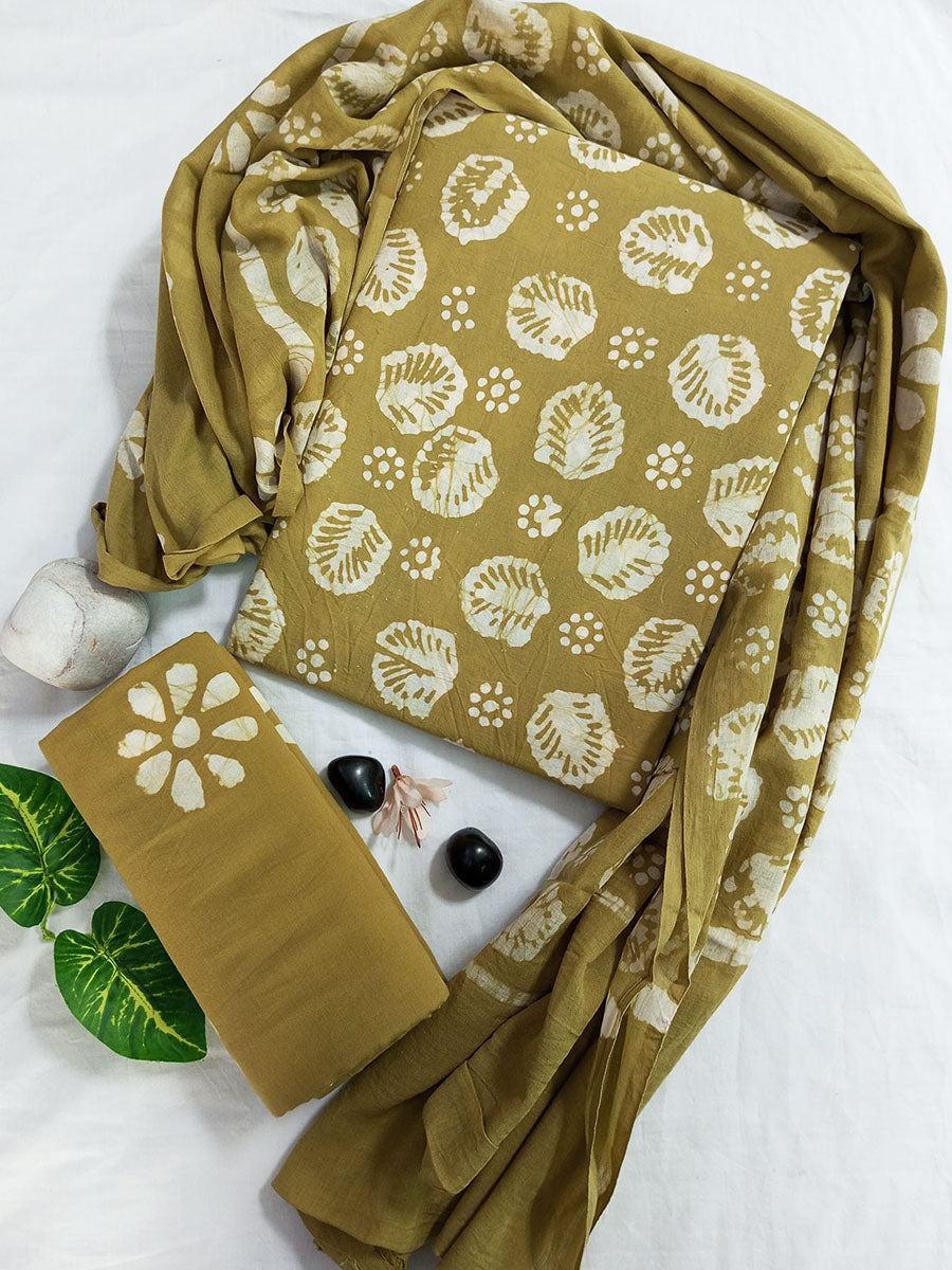 Cotton Suit Set with Cotton Dupatta ( CT42002)