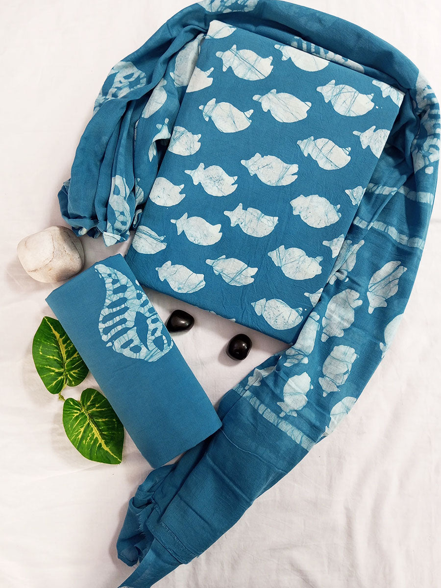 Cotton Suit Set with Cotton Dupatta ( CT42003)
