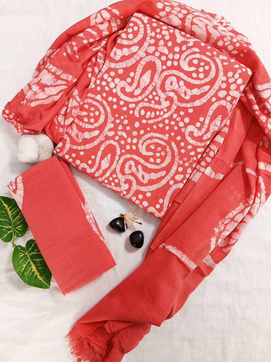 Cotton Suit Set with Cotton Dupatta ( CT42005)