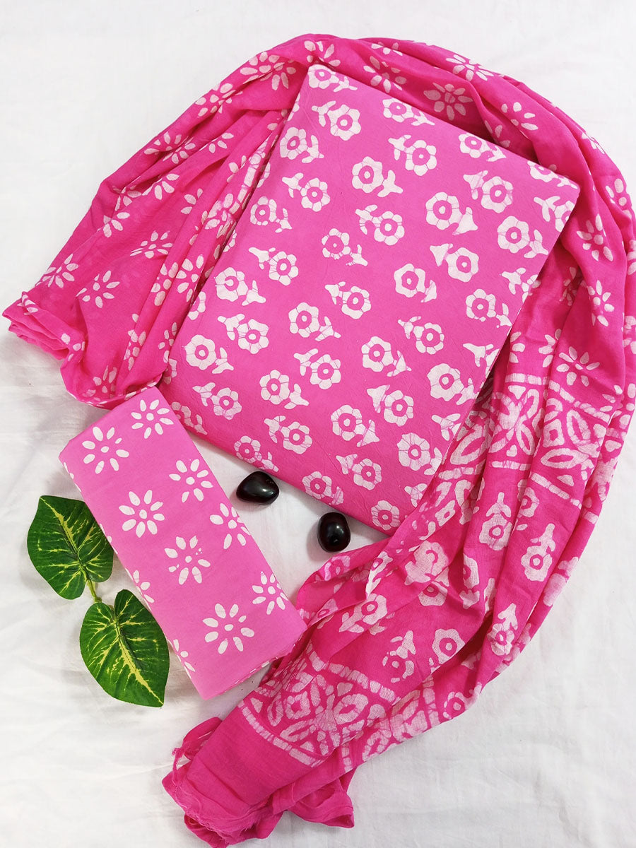Cotton Suit Set with Cotton Dupatta ( CT42006)