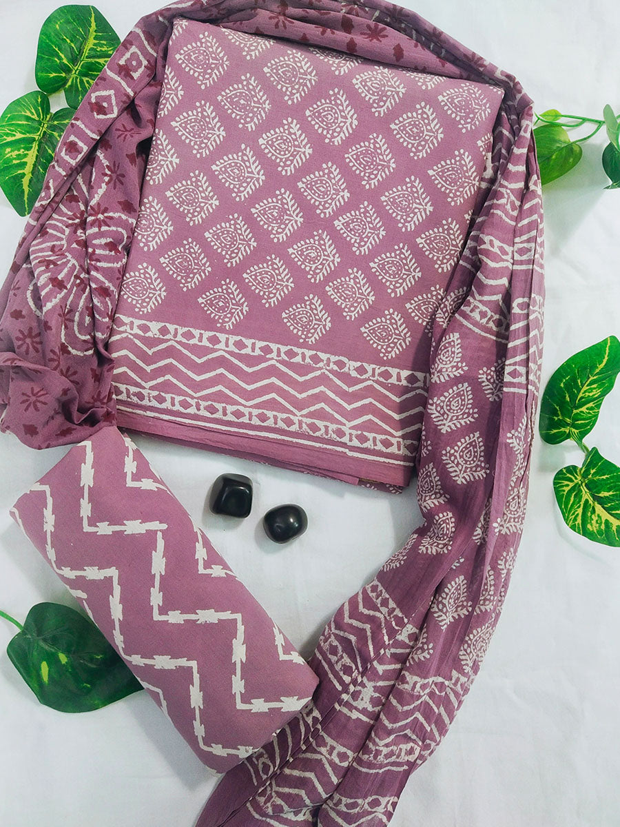 Cotton Suit Set with Cotton Dupatta ( BTSJ 1905 )