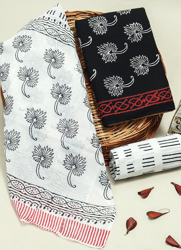 Cotton Suit Set with Cotton Dupatta ( CT41502)