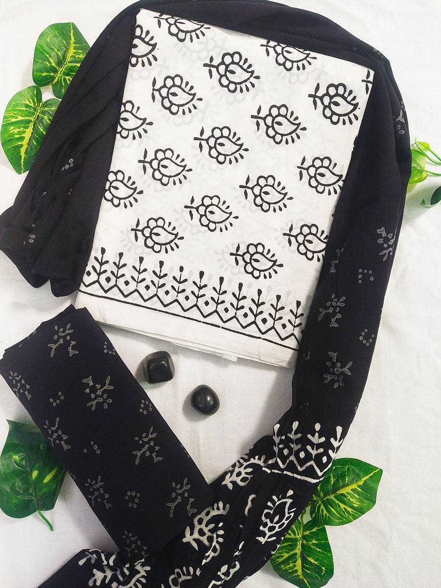 Cotton Suit Set with Cotton Dupatta ( CT18307)