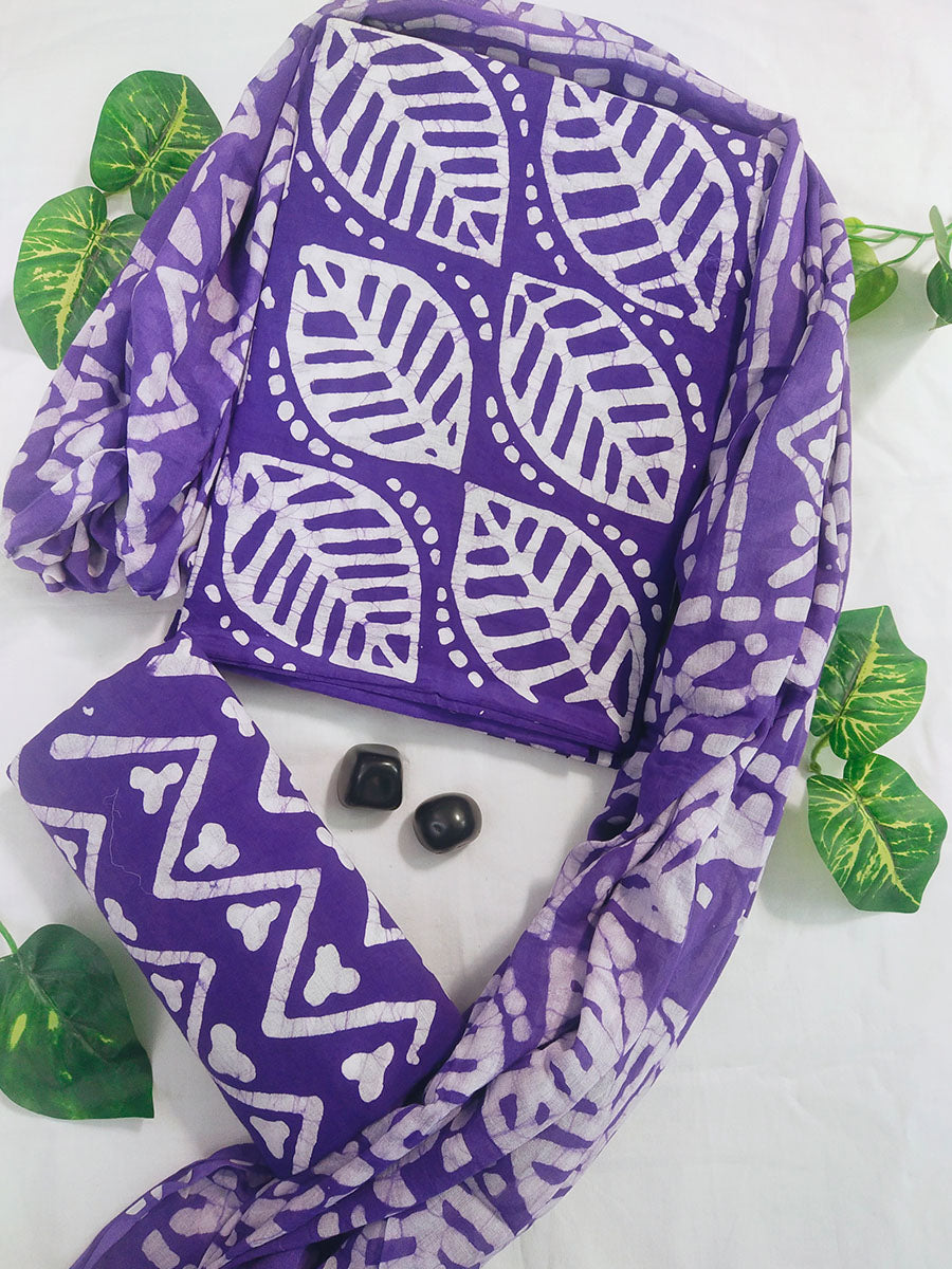 Cotton Suit Set with Cotton Dupatta ( CT18309)