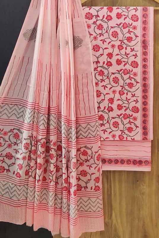 Cotton Suit Set with Cotton Dupatta ( CT9806)