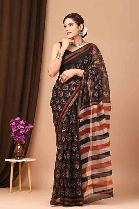 Premium Handwoven Kota Doria Saree ( KT311001 )