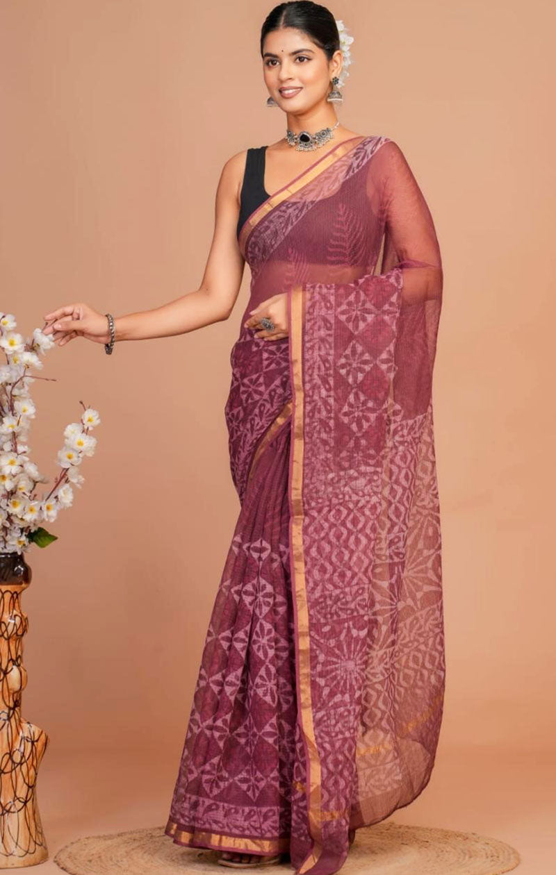 Kota Doria Saree ( KT25409)