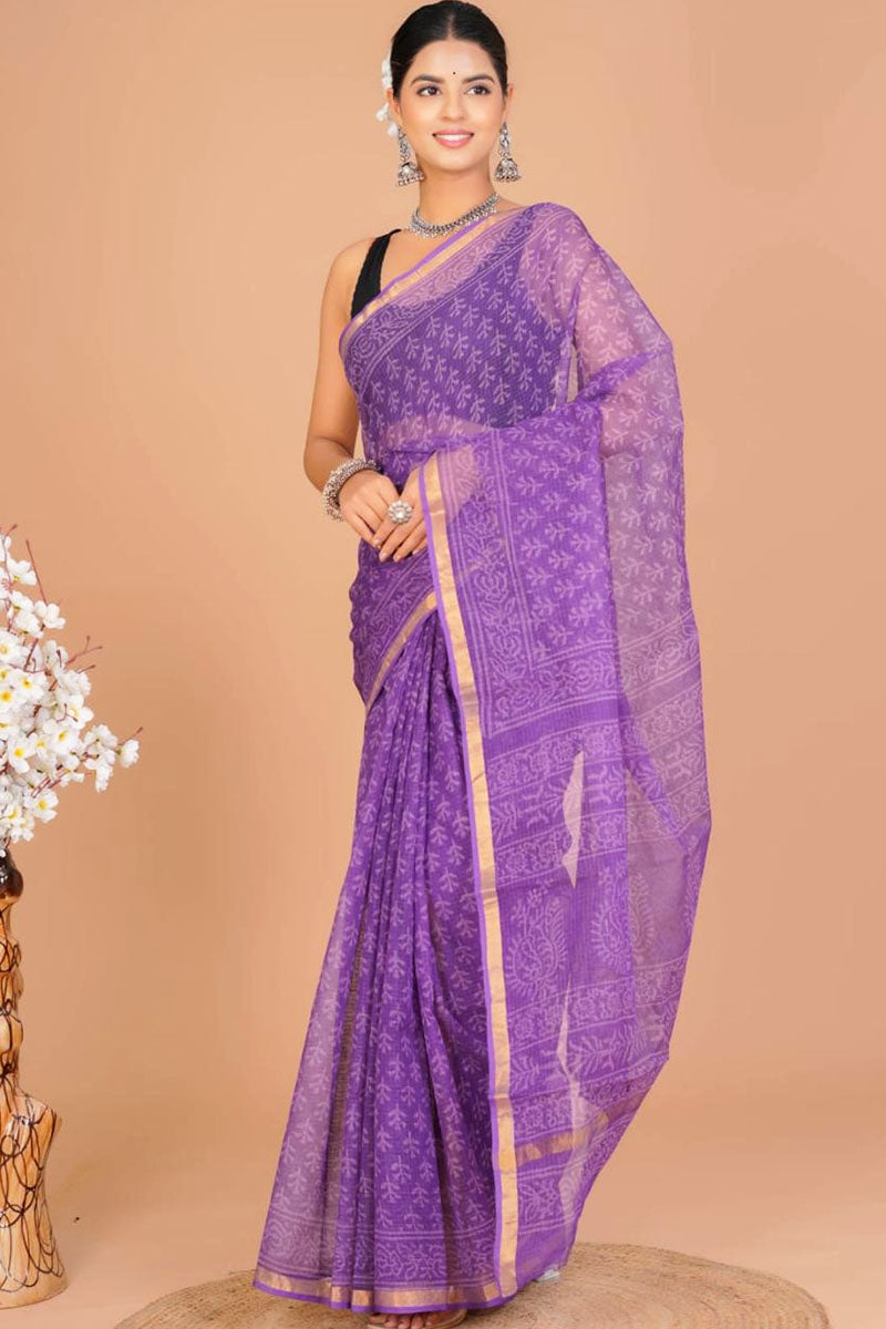 Kota Doria Saree ( KT25411)
