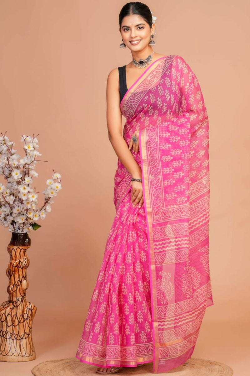 Kota Doria Saree ( KT25415)